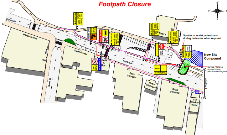 Scarness footpath closure 3